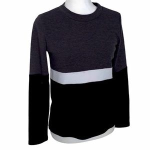 LUMIERE Color Block Sweater sz S